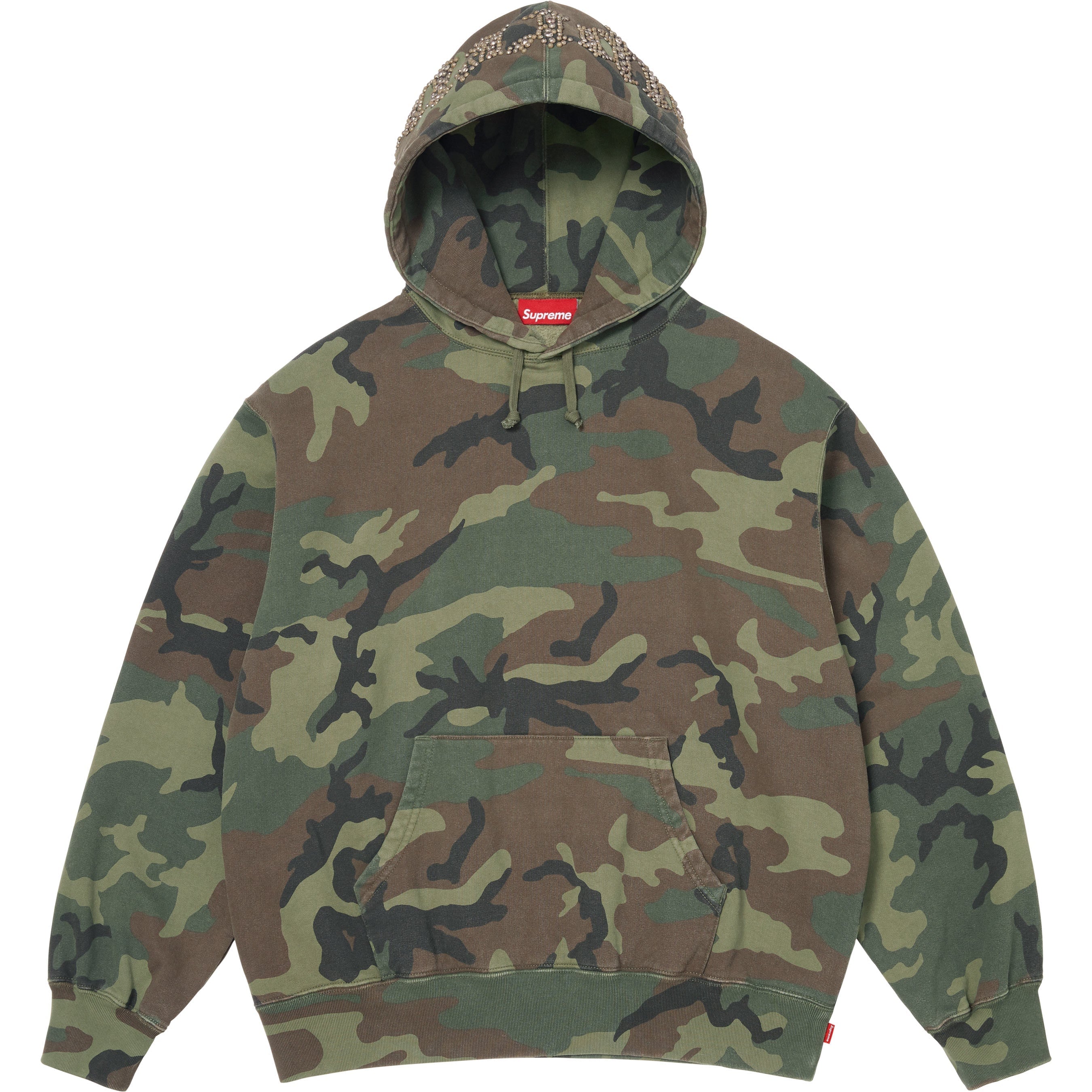 Overdyed Studded Hooded Sweatshirt view 11